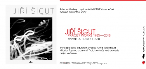 UVEDENÍ MONOGRAFIE JIŘÍ ŠIGUT-PRÁCE/WORKS 1985-2018
