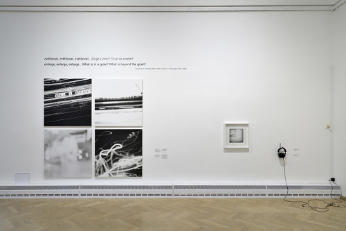 <strong>PAST AND FUTURE PRESENCES</strong><br /><strong>House of Art, Ostrava, 22. 01. — 23. 03. 2025</strong> | curator: Petr Vaňous<br />view of the part exhibition Photographs—Records, photo: Roman Polášek