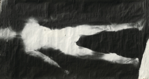 <strong>An Attempt at Sleep</strong><br /><strong>21.—22. 7. 1992</strong><br />gelatin silver bromide photographic paper, 1070 × 2010  mm