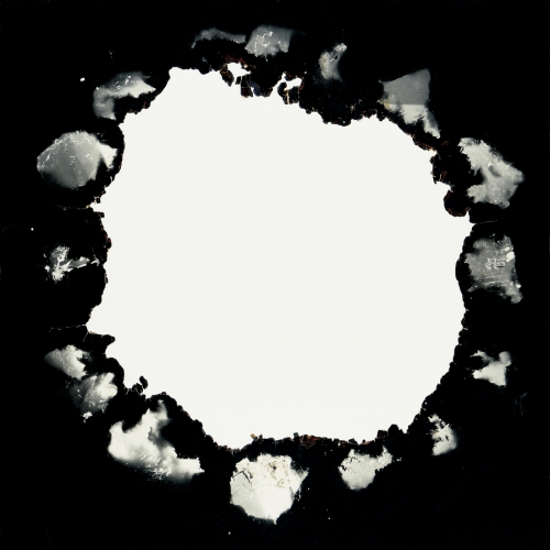 <strong>Fire</strong><br /><strong>11. 7. 1991</strong><br />gelatin silver bromide photographic paper, latex coating, hardboard, wooden frame, 104 × 104 cm