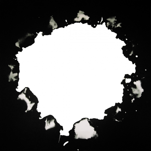 <strong>Fire</strong><br /><strong>21. 8. 1999</strong><br />gelatin silver bromide photographic paper, latex coating, hardboard, wooden frame, 100 × 100 cm
